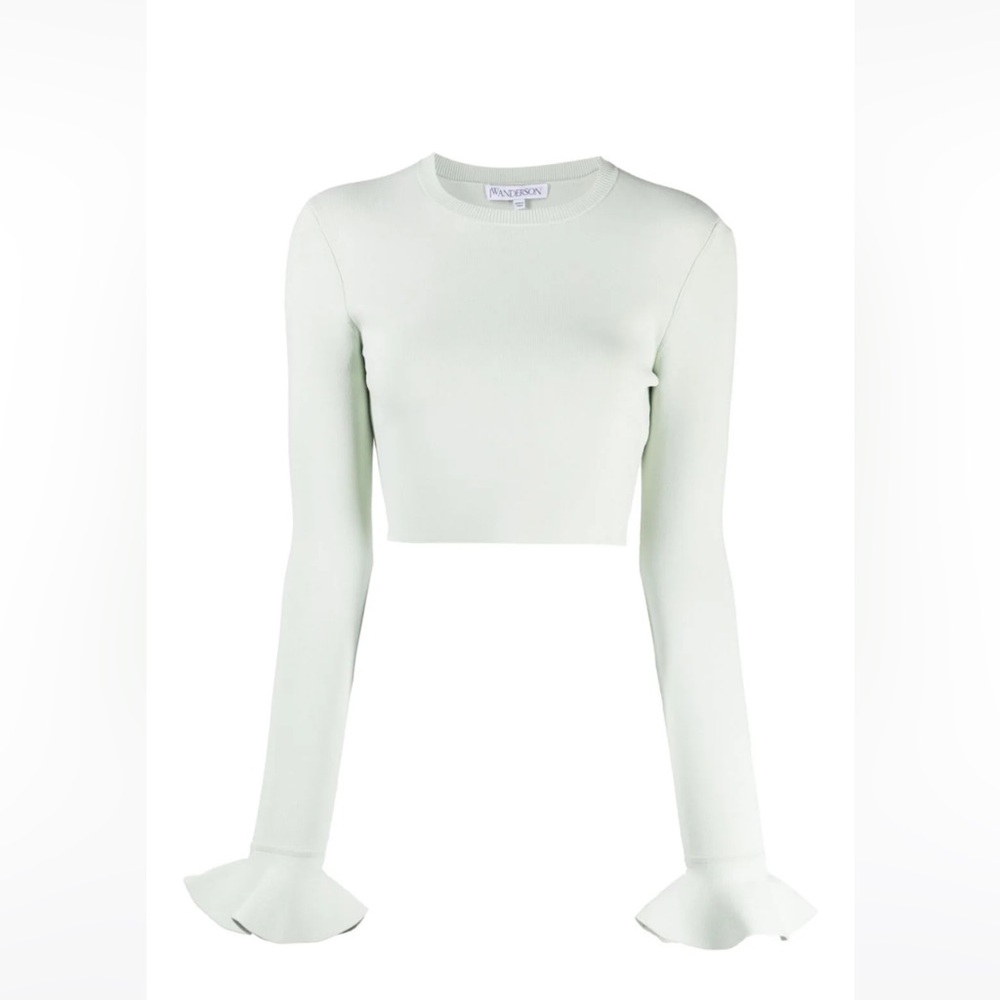 JW Anderson
ruffle-detail cropped top